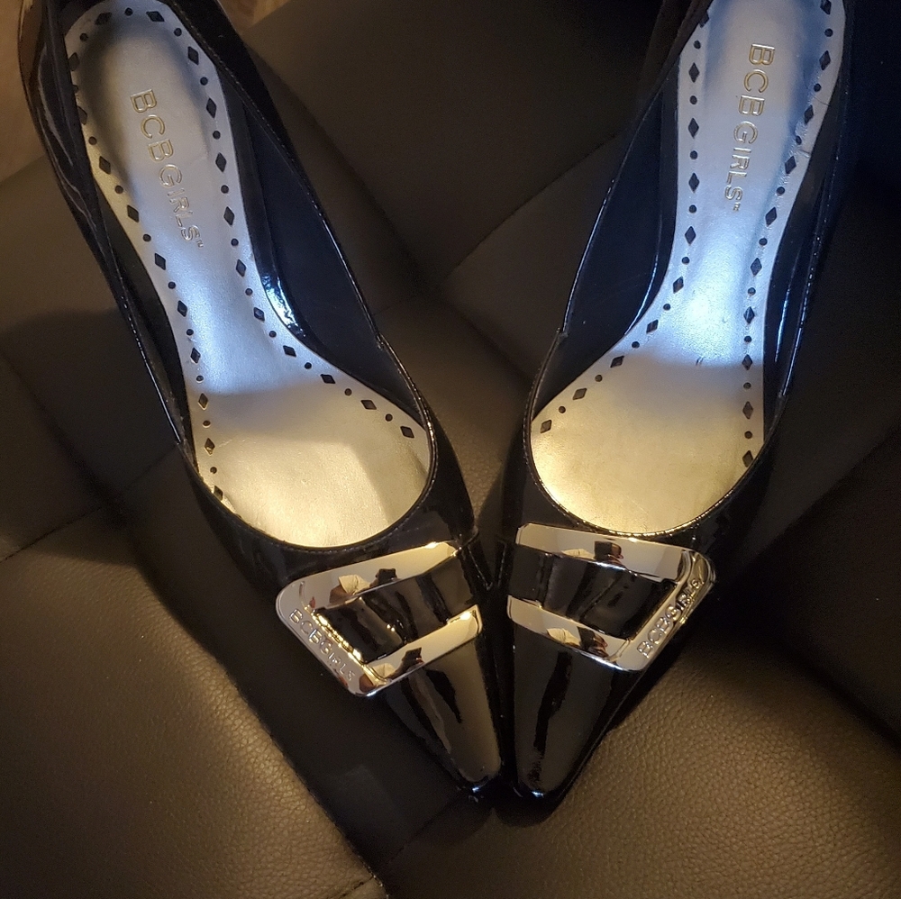 BCBGeneration Black Patent Leather Women's Shoes